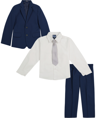 Shop Nautica Little Boys Special Occasion Suit Set, 4 Piece In Bright Blue