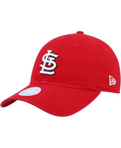 Shop New Era Women's  Red St. Louis Cardinals Team Logo Core Classic 9twenty Adjustable Hat