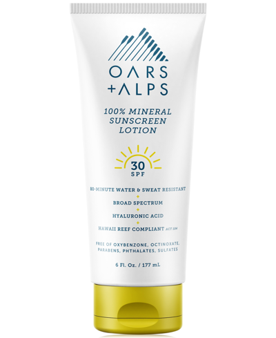 Shop Oars + Alps 100% Mineral Sunscreen Lotion Spf 30