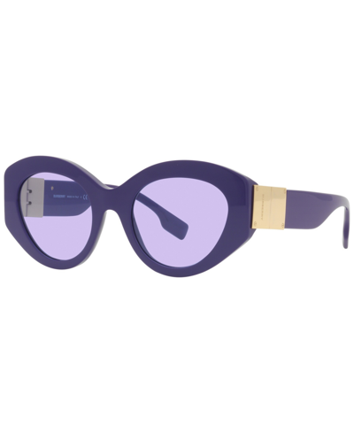 Shop Burberry Women's Sunglasses, Be4361 Sophia 51 In Violet
