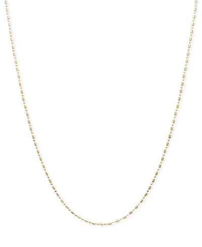 Macy's 14k Yellow Gold Necklace, 16" Light Rope Chain (1mm) In Yellow Gold
