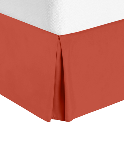 Shop Nestl Bedding Bedding 14" Tailored Drop Premium Bedskirt, Queen In Orange