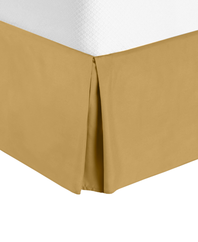 Shop Nestl Bedding Bedding 14" Tailored Drop Premium Bedskirt, Queen Bedding In Camel Gold-tone