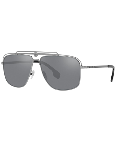 Versace Man Sunglass Ve2242 In Gunmetal
