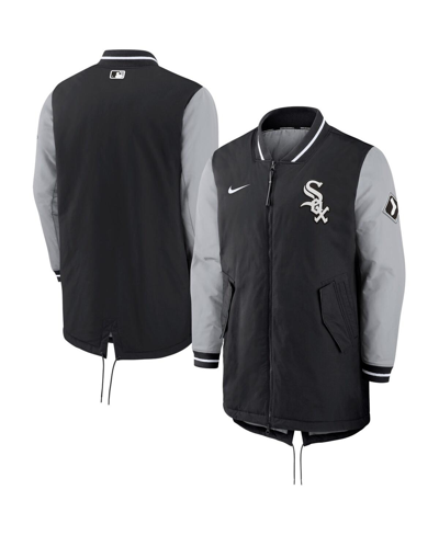 Shop Nike Men's  Black Chicago White Sox Dugout Performance Full-zip Jacket
