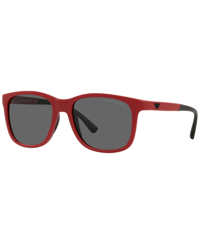 Shop Emporio Armani Men's Sunglasses, Ea4184 49 In Matte Red