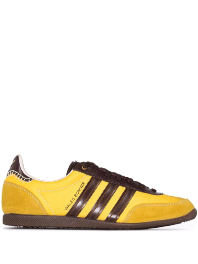 Adidas Originals + Wales Bonner Japan Suede-trimmed Shell In Yellow | ModeSens