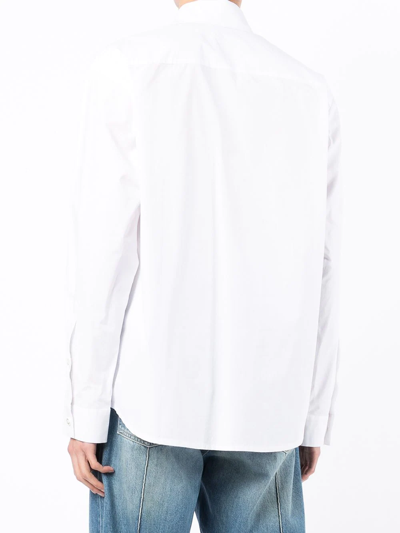 Natasha Zinko Slogan-print Button-up Shirt In White