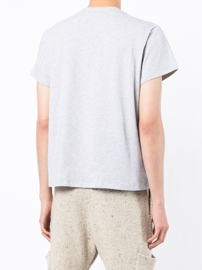 Shop Natasha Zinko Graphic-print Short-sleeved T-shirt In Grey