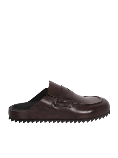 Shop Officine Creative Nappa Leather Sandals In Brown