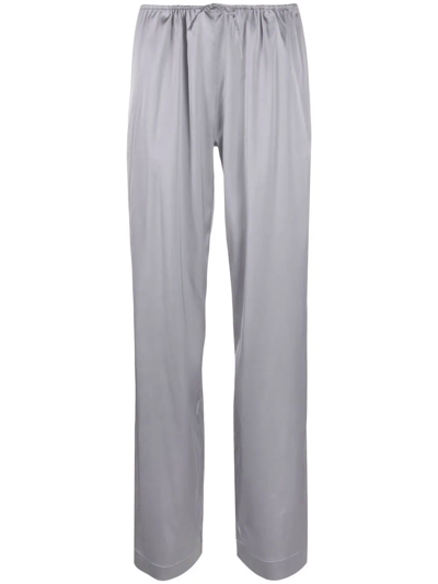 Shop Jacquemus Wide-leg Trousers In Grau