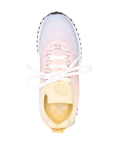 Shop Michael Michael Kors Theo Sport Sneakers In Gelb