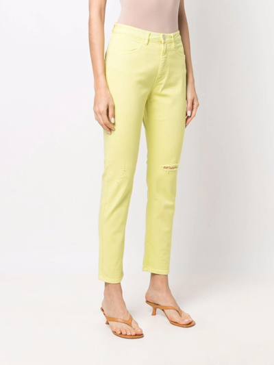 Shop Icon Denim Naomi High-waisted Skinny Jeans In Gelb
