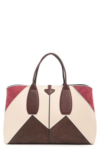 Longchamp Roseau Nomade Leather Tote Bag In Brandy