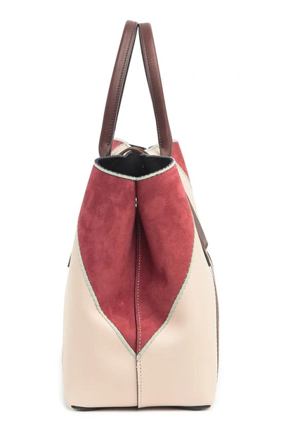 Longchamp Roseau Nomade Leather Tote Bag In Brandy