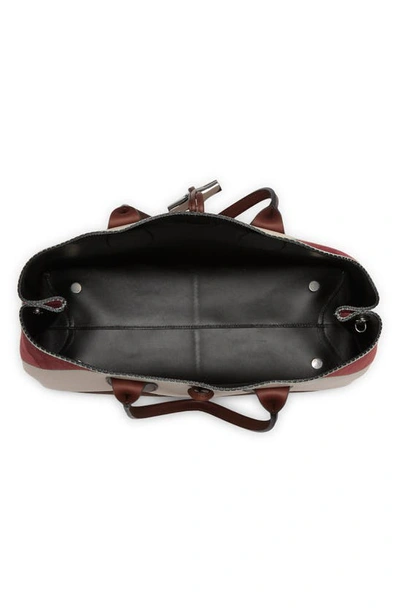 Longchamp Roseau Nomade Leather Tote Bag In Brandy