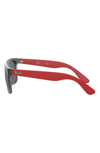 Ray Ban Junior Wayfarer 48mm Sunglasses In Trans Grey