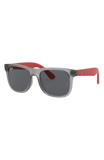 Ray Ban Junior Wayfarer 48mm Sunglasses In Trans Grey