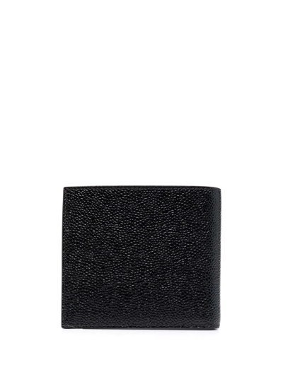 Shop Thom Browne Billfold Leather Wallet In Schwarz