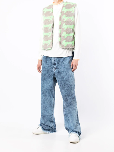 Natasha Zinko Graphic-print Gilet In Grau