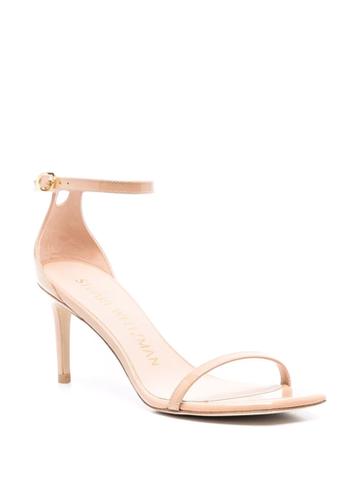 Stuart Weitzman Nudist 75 Open-toe Sandals In Blau