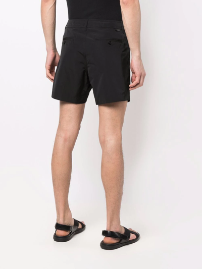 Shop Tom Ford Mid-rise Straight Shorts In Schwarz