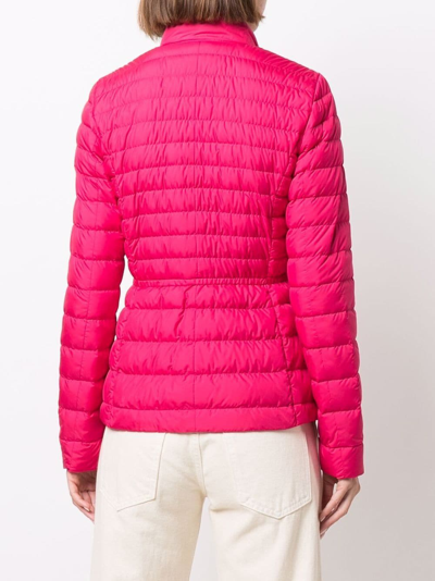 Woolrich Fuchsia Nylon Down Jacket In Rosa