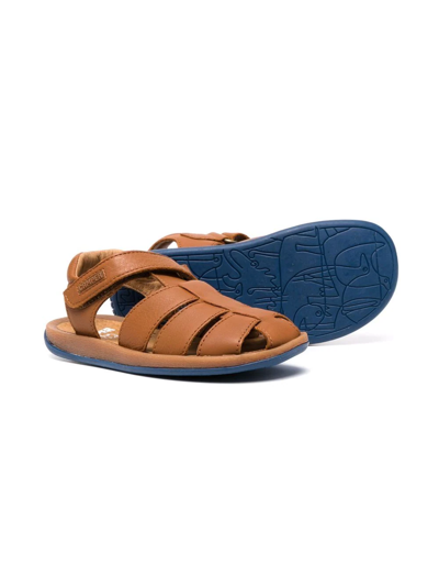 Shop Camper Bicho Leather Sandals In Brown