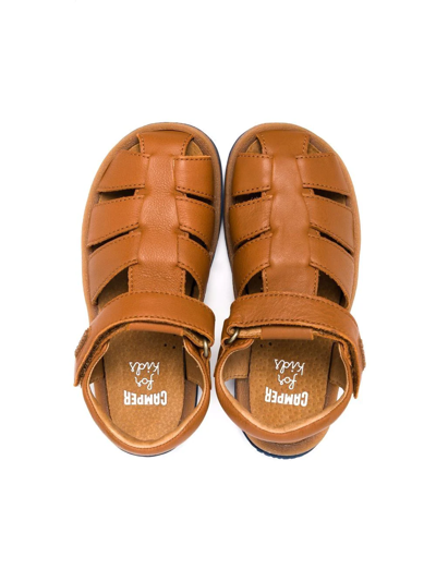 Shop Camper Bicho Leather Sandals In Brown
