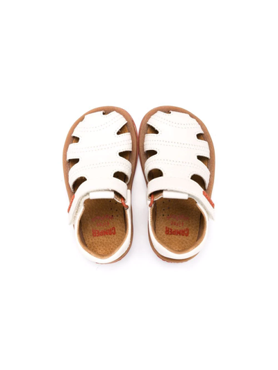 Shop Camper Bicho Leather Sandals In White