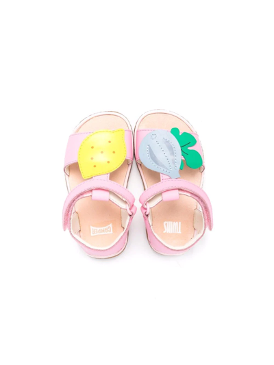 Shop Camper Twins Fruit-patch Sandals In Pink