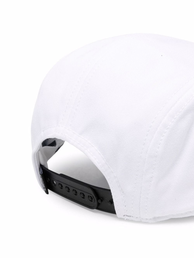 Diesel Logo Patch Baseball Cap In White