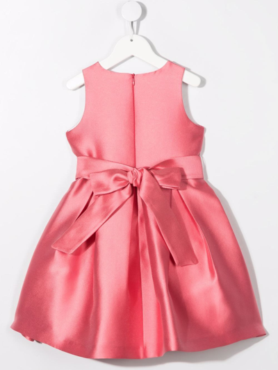 Shop Mimilù Flower-applique Detail Dress In Pink