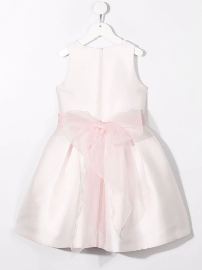 Shop Mimilù Flower-applique Detail Dress In Pink