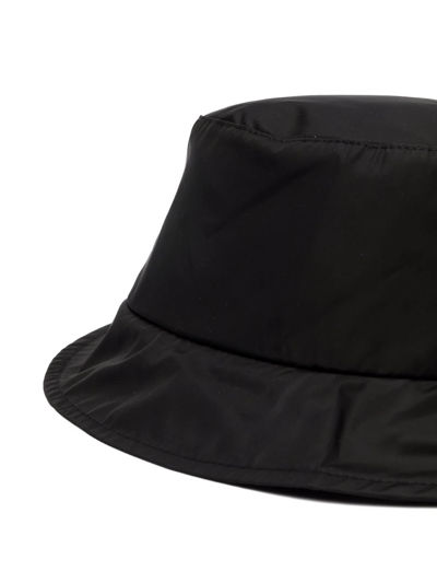 Shop Moncler Logo-patch Bucket Hat In Black