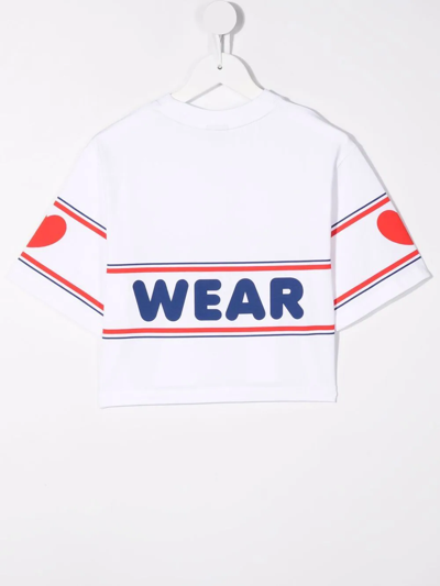 Shop Gcds Logo-print T-shirt In White