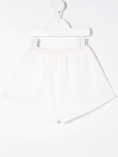Shop Zhoe & Tobiah Flared-design Shorts In White