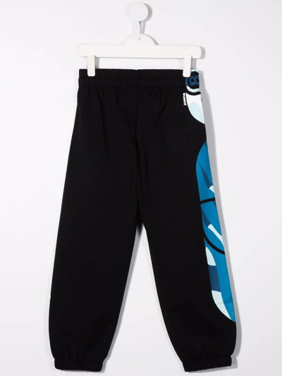 Shop Gcds Logo-print Track Pants In Black