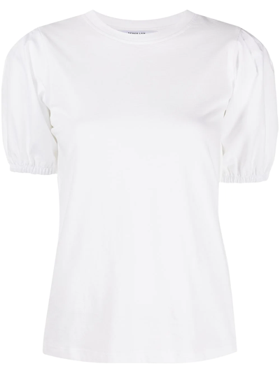 Shop Derek Lam 10 Crosby Eva Puff-sleeve T-shirt In White