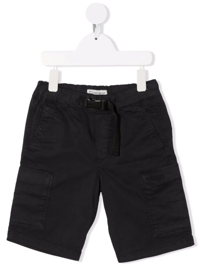 Shop Woolrich Belted-waist Bermuda Shorts In Blue