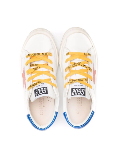 Shop Golden Goose Star Low Top Trainers In White
