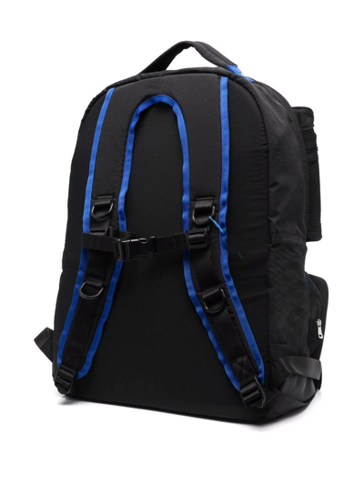 Ader Error Black Nylon Backpack In Black