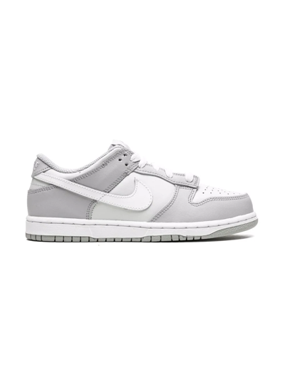 Shop Nike Dunk Low "pure Platinum" Sneakers In Grey
