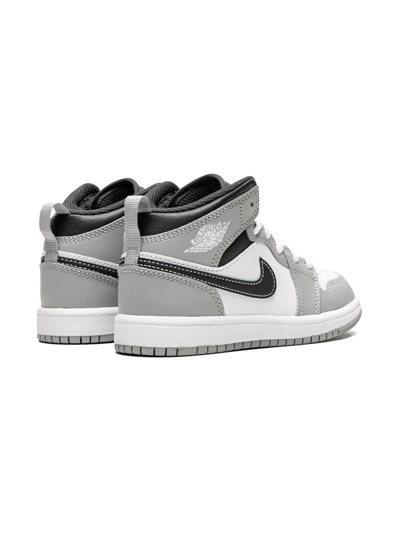 Shop Jordan 1 Mid "light Smoke Grey" Sneakers