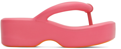 Shop Melissa Pink Free Platform Sandals In Af659 Pink