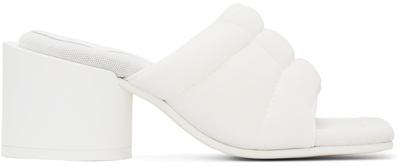 Shop Mm6 Maison Margiela White Clinic Heeled Sandals In T1003 White