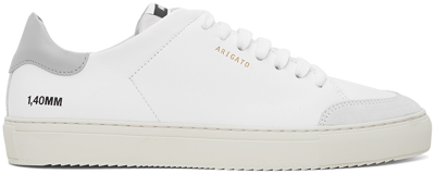 Shop Axel Arigato White & Grey Clean 90 Sneakers In White/grey
