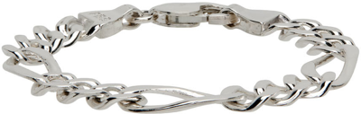 Shop Pearls Before Swine Silver Flat Nerve Bracelet In 925 Silver