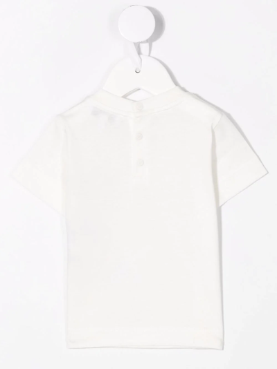 Shop Emporio Armani Logo-patch Cotton T-shirt In White