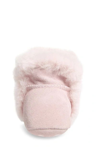 Shop Ugg Lassen Genuine Shearling Crib Shoe In Seashell Pink